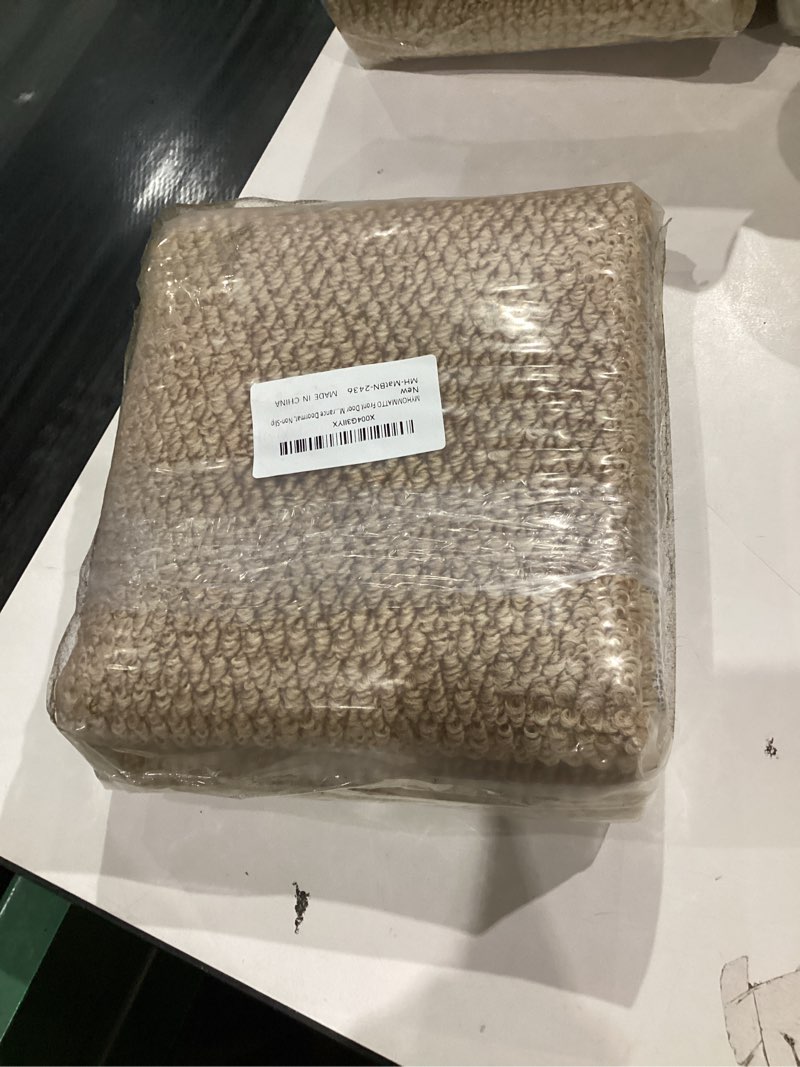 Condition photo showing New/Like New for Doormat Indoor Entrance Non Slip, Durable Door Rugs for Entryway Indoor, Heavy Duty Door Mat Fade Resistant Waterproof, Black, 24" x 36" Black 24x36