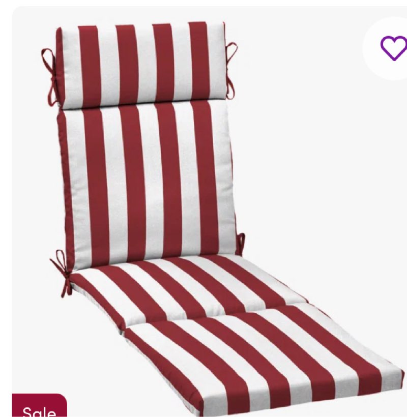ARDEN Outdoor Chaise Lounge 2.5" Cushion