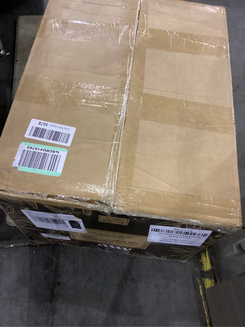 Condition photo showing New/Like New for vancasso Plates and Bowls Sets, 24 Pieces Stoneware Dinnerware Sets for 8, Kitchen Dish Set Mircowave and Dishwasher Safe Ceramic Dishware, Dark Brown, Series AMBER Brown 24