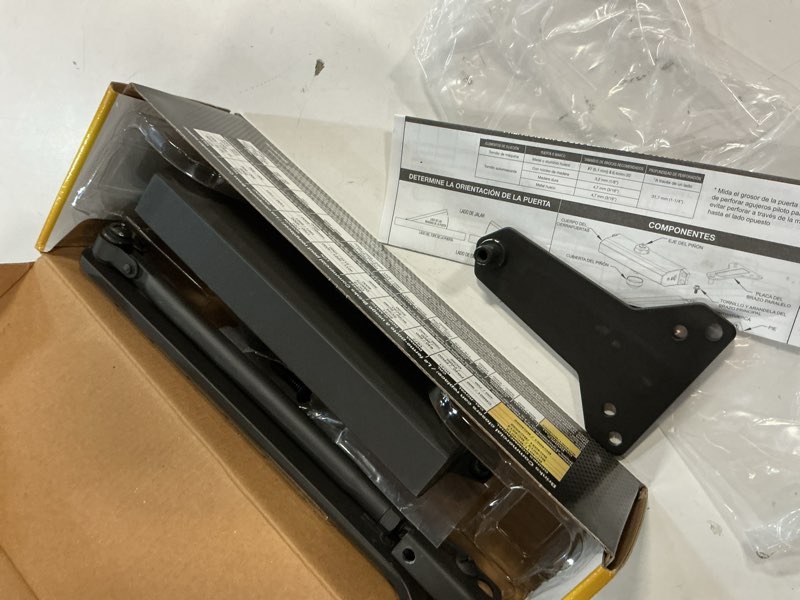 Condition photo showing Good Condition for brinks commercial - heavy duty commercial door closer, bronze finish - adjustable from size 1 to size 5 with a 180-degree opening range