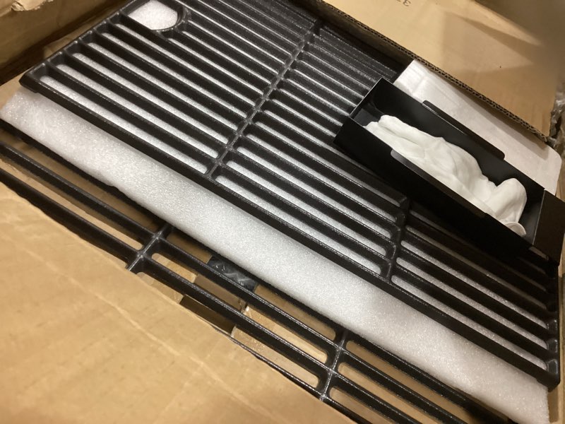 Condition photo showing Good Condition for adviace replacement parts for nexgrill 720-0898, drip pan grease tray, grill heat plates, burner tubes and igniter, grill grates for nexgrill 720-0898 deluxe 6 burner gas grill 6 burner kit ss with drip pan & ci grates