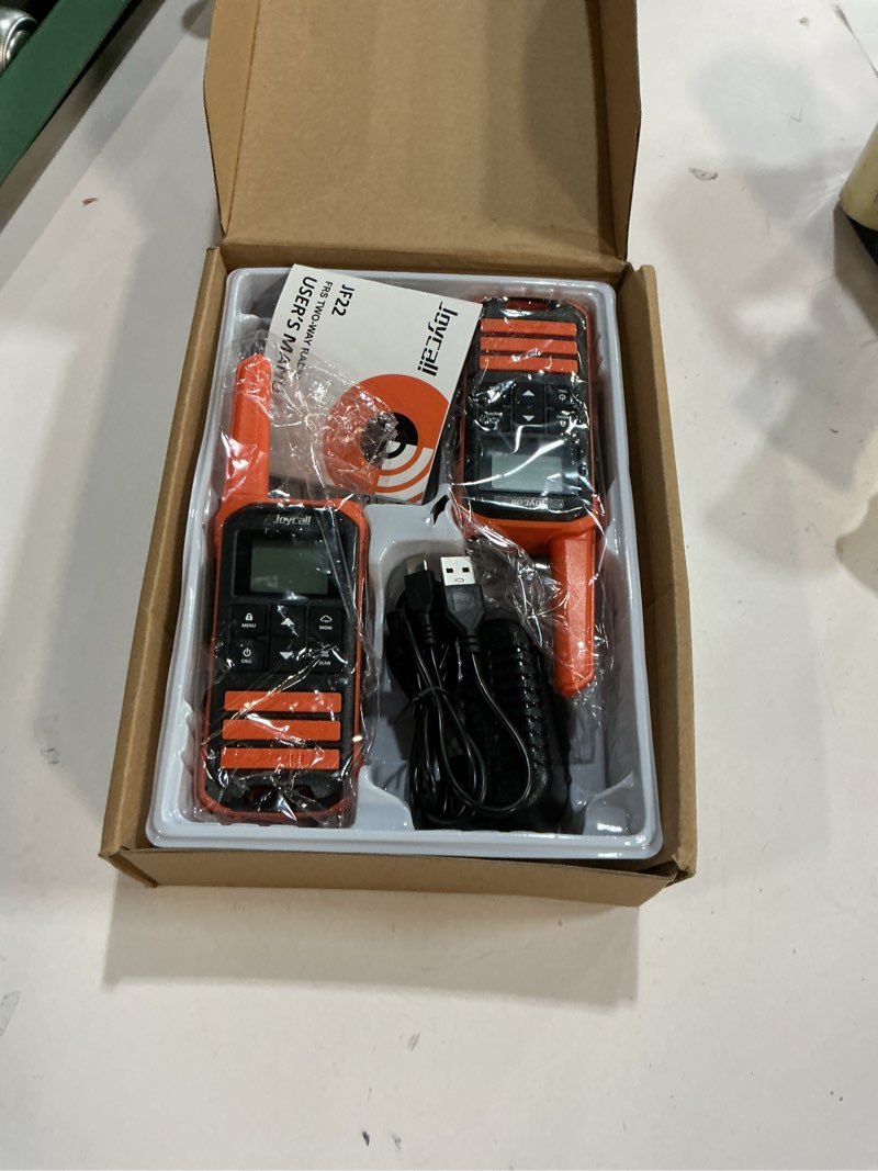 Condition photo showing Good Condition for Long Range Walkie Talkies for Adult with NOAA Weather Alert Portable Walkie Talkies Rechargeable 22 Modifiable FRS Two Way Radios with Charger Cable &1400mAh Li-ion Battery (Orange)