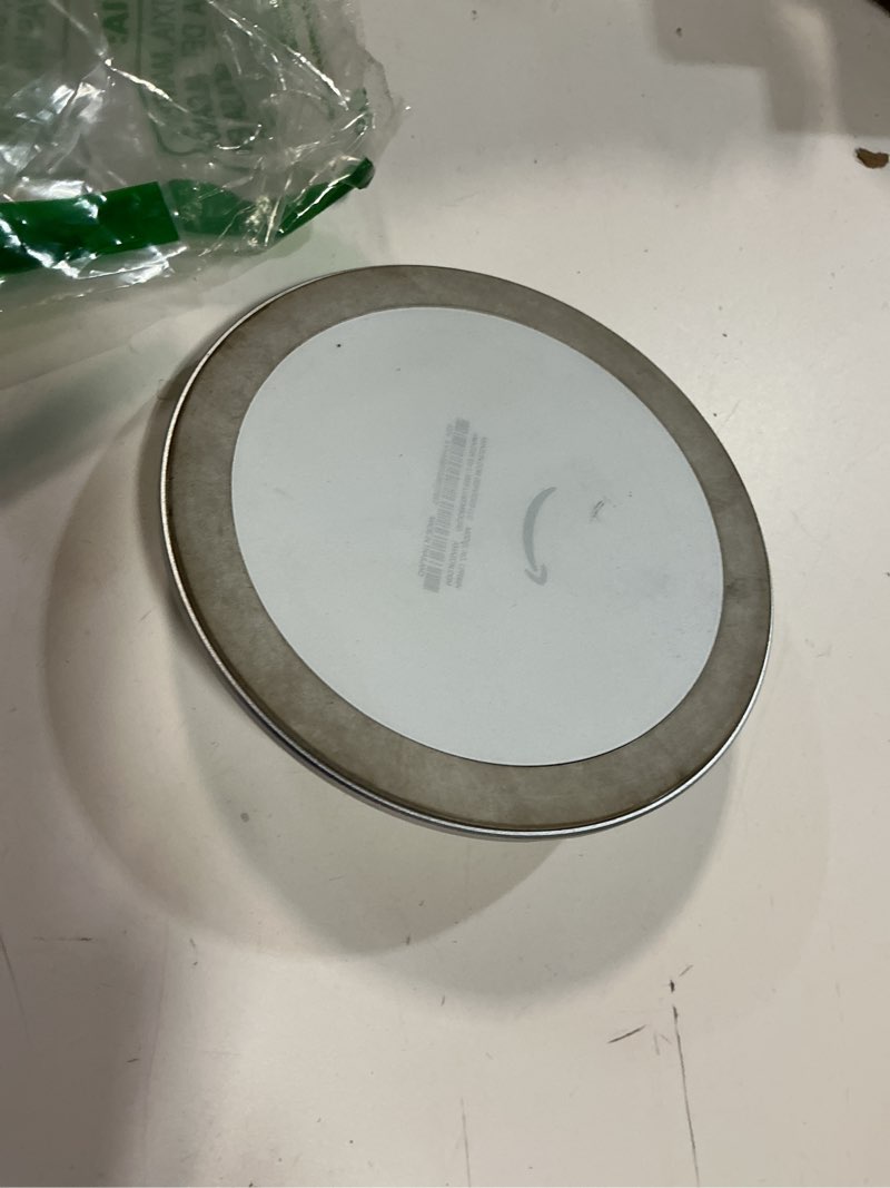 Condition photo showing As Is for Amazon Adjustable Stand, Designed for Amazon Echo Show 8 & 11 (2025 releases, sold separately), Glacier White