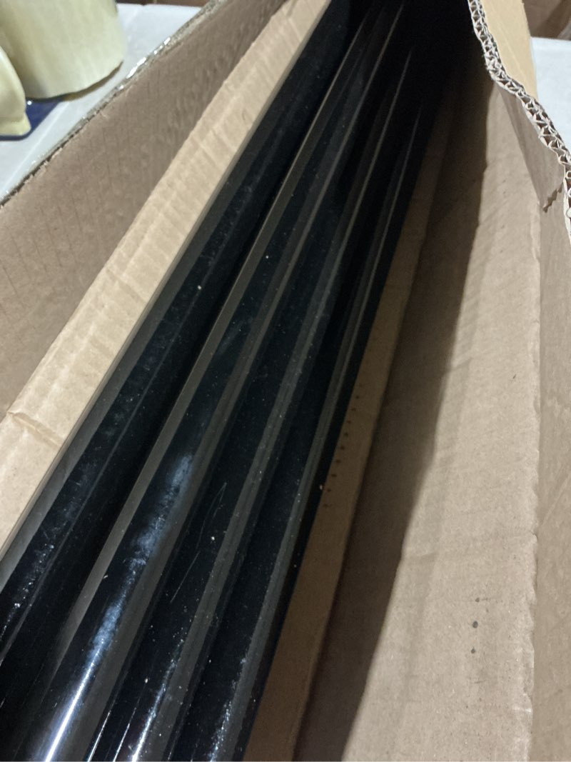 Condition photo showing As Is for 6 pcs fiberglass broom handle replacement handle broom stick pole with threaded tip for commercial cleaning, 1" dia x 48" long, black