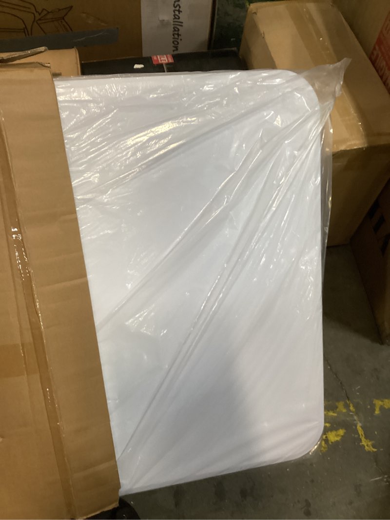 Condition photo showing Good Condition for Folding Table 6ft, Heavy-Duty 500lbs Weight Capacity Foldable Table with HDPE Top & Steel Legs, Portable 6 Foot Picnic Table for Indoor Outdoor Parties, Camping, Event