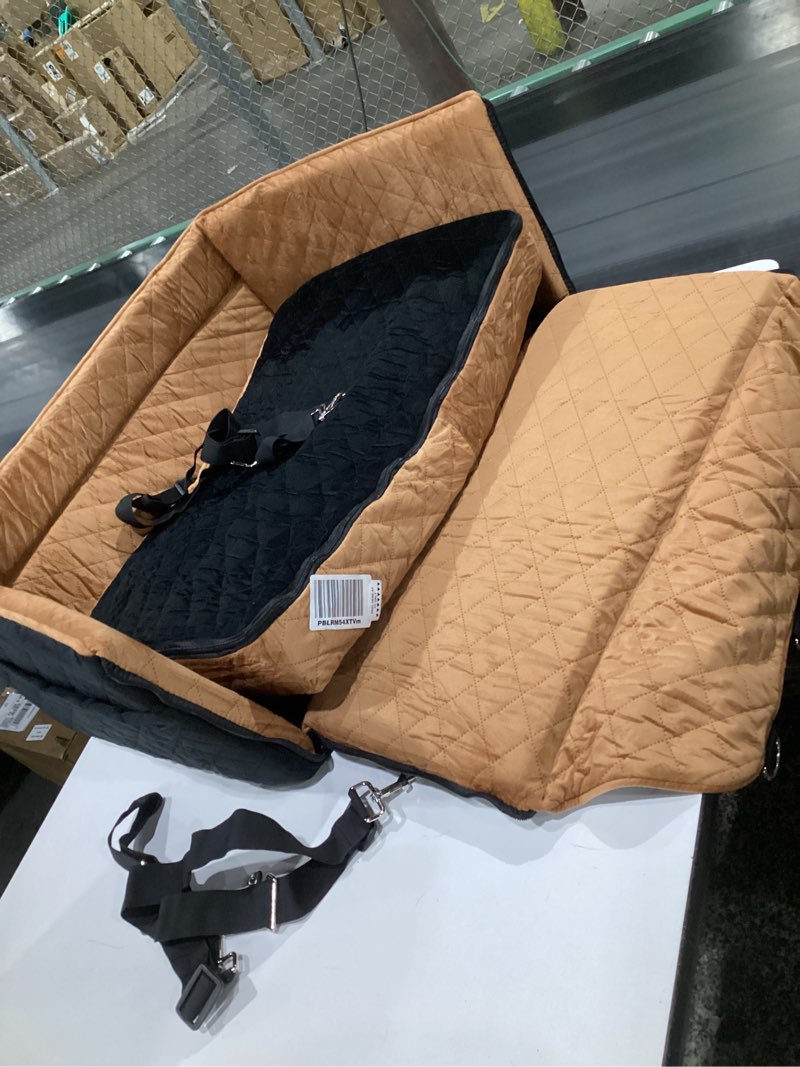 Condition photo showing Good Condition for (SIMILAR TO STOCK PHOTOS) PetsHome Dog Car Seat for Large Dogs, Detachable Washable Pet Booster Seat with Memory Foam Cushion, Side Pockets, 2 Clip-On Safety Leashes Pet Car Seat