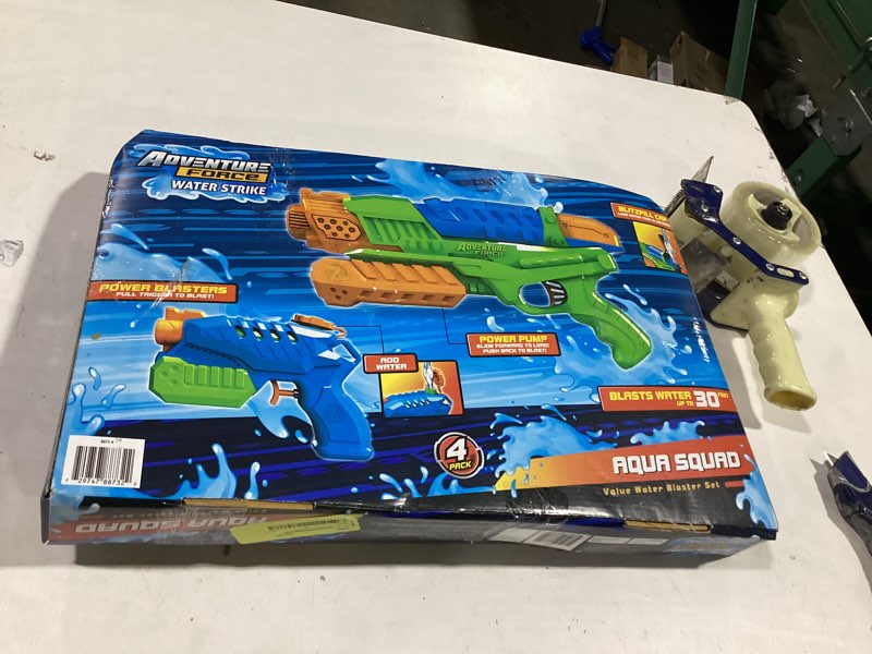 Condition photo showing Good Condition for adventure force water strike aqua squad water blaster value set  4-pack