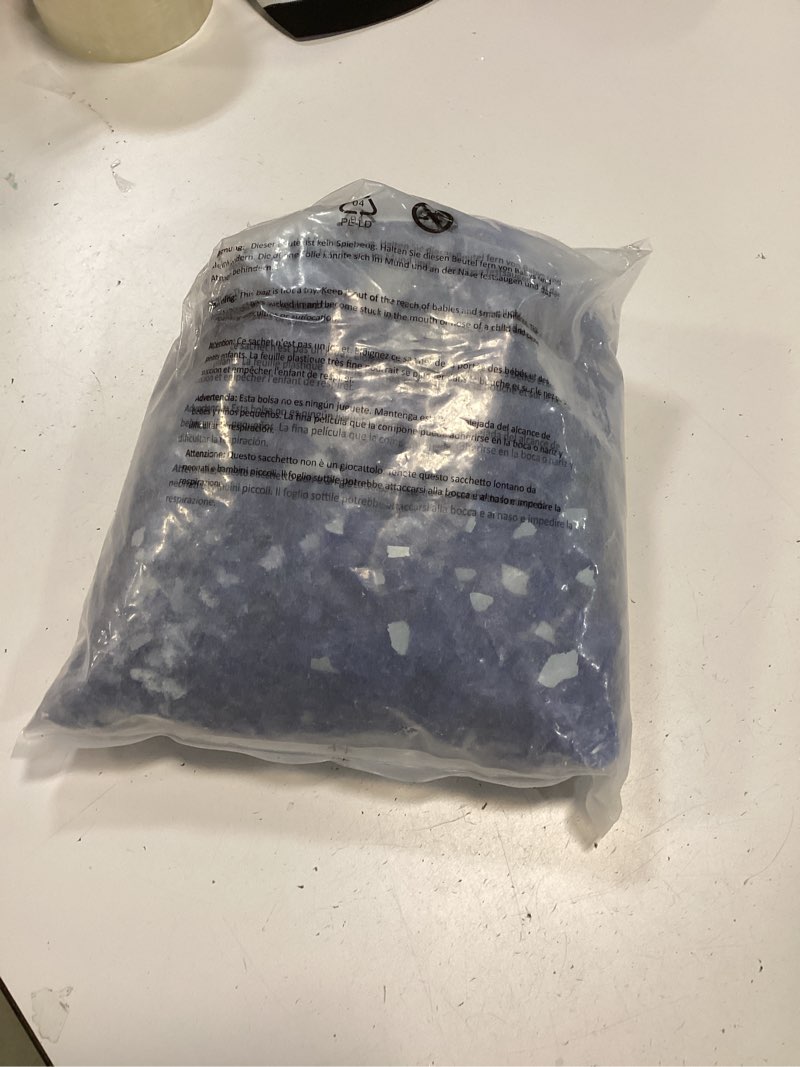 Condition photo showing item condition for Onlyfire 10 pounds Fire Glass for Propane Fire Pit and Gas Fireplace, 1/2-Inch Reflective Firepit Glass Rocks for Fire Pit Table and Fire Bowl, Cobalt Blue 1/2 inch Cobalt Blue