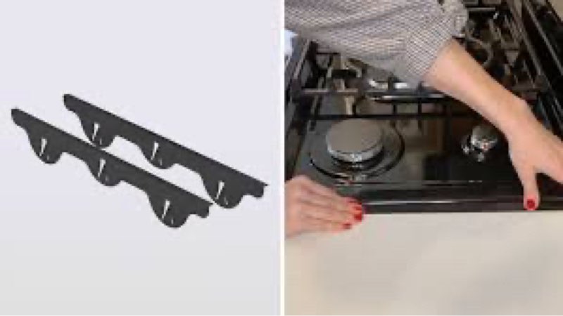 Stove Gap Covers, Stove Gap Filler, Range Trim Kit,Stove Guard for Kitchen Oven Gap Between Stovetop 2 psc