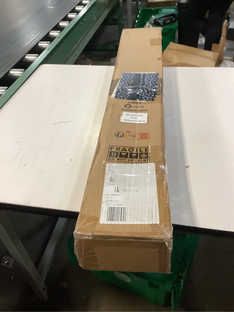 Condition photo showing New/Like New for americanflat 36" floating shelf - made of engineered wood with lipped ledge - long floating wall shelves for bedroom, bathroom, kitchen, office, and living room - white 36 inch white