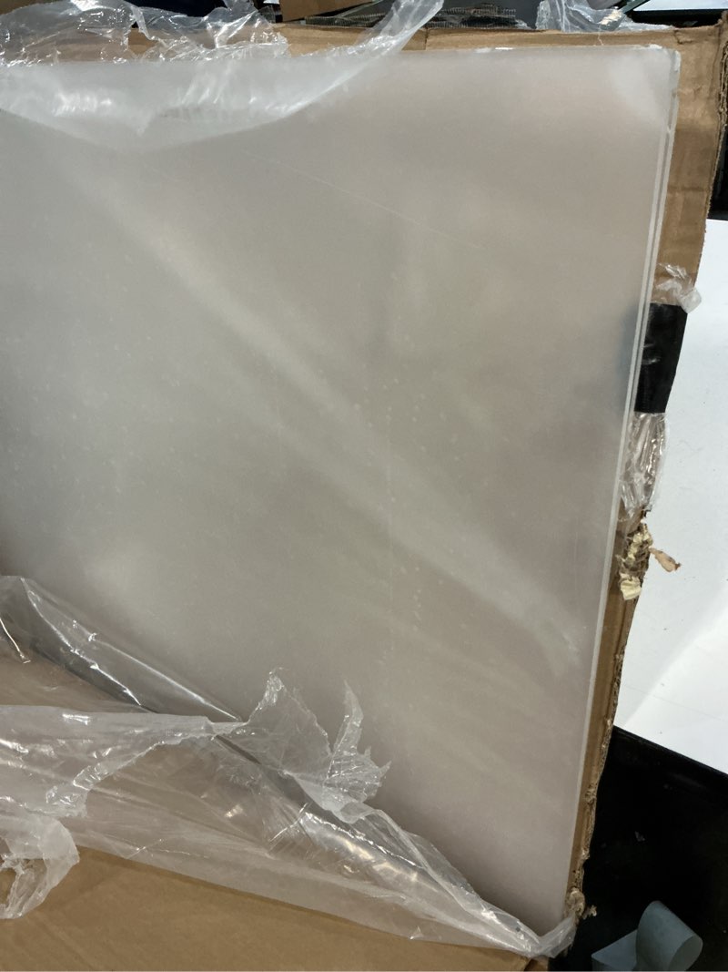 Condition photo showing As Is for alipis square base acrylic display pedestal acrylic display stand for figurines