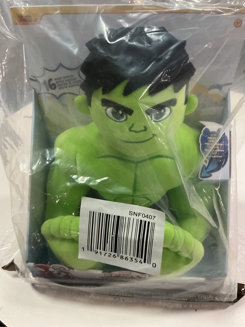 Condition photo showing Good Condition for Marvel Spidey and His Amazing Friends My Friend Hulk Feature Plush - 16-Inch Talking Plush with 16 Unique Phrases Multi