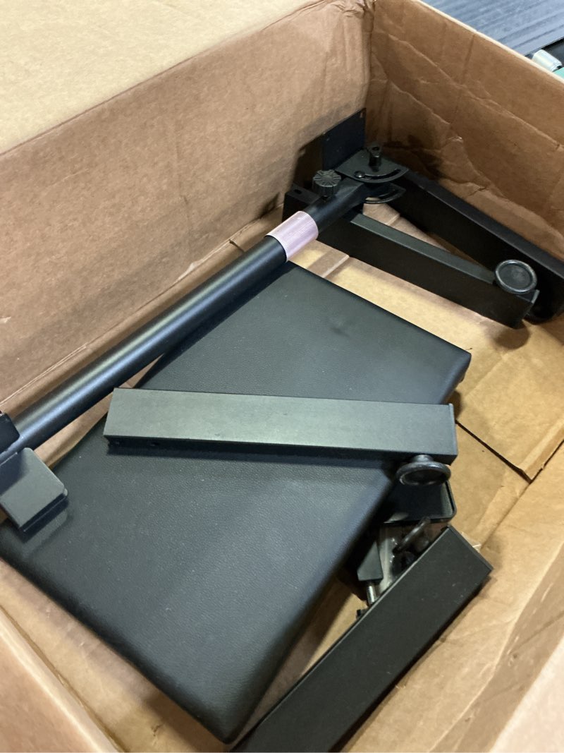 Condition photo showing As Is for tattoo armrest stand with tray - zhooge height adjustable tattoo leg rest stand soft pad for tattoo supply cross base 1