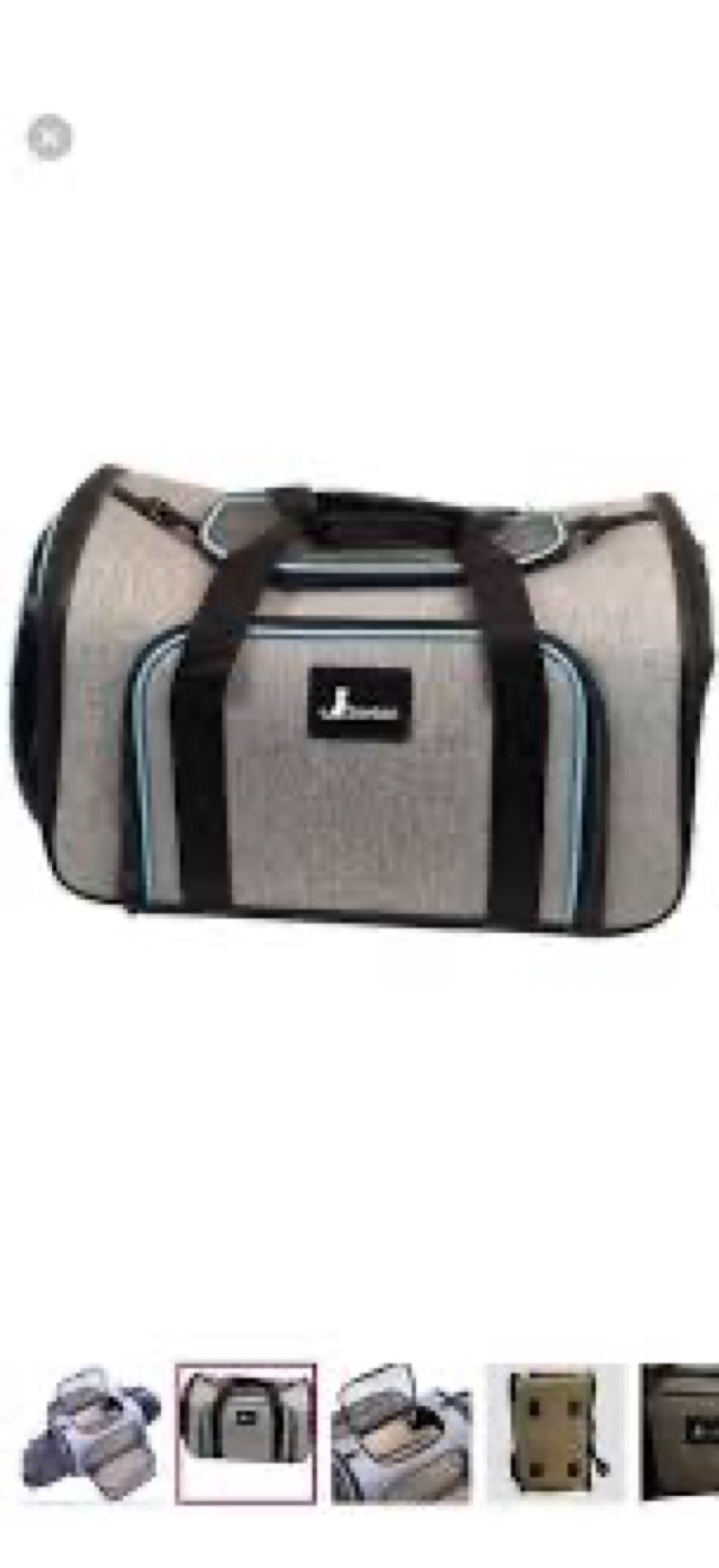 siivton pet carrier 4 sides expandable dog/cat carrier bag with removable pad