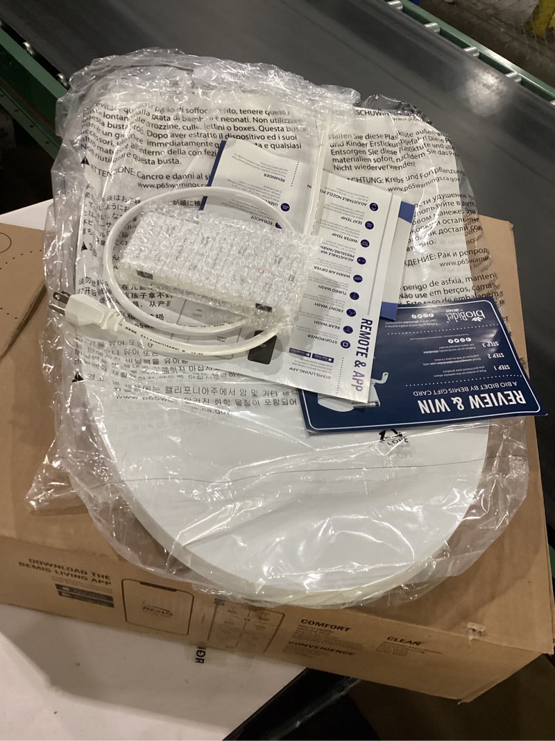 Condition photo showing New/Like New for Bio Bidet BB1200 Elongated Smart Bidet, Warm Water Wash, Heated Seat & Dryer, App & Remote Control Bidet + Air Dryer + Remote