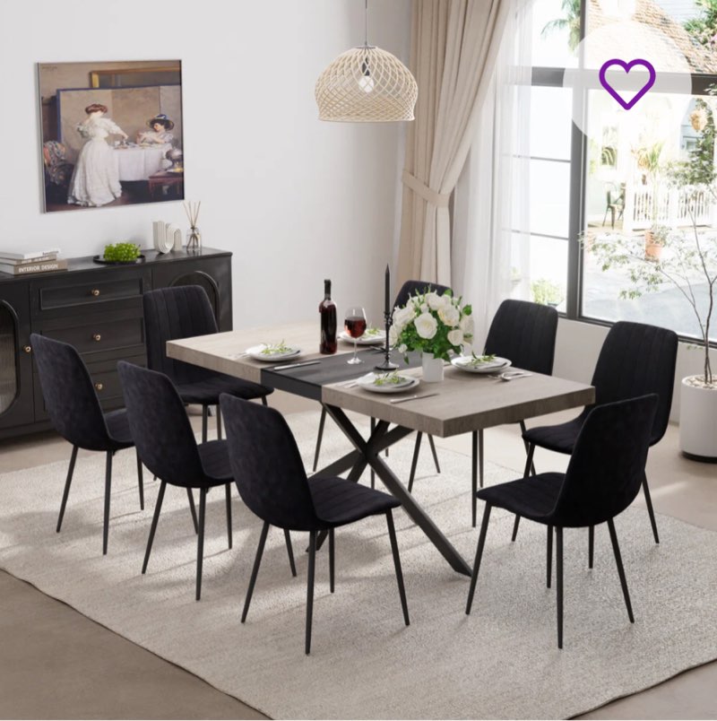 55-70in Rectangle Extendable Dining Table Set of 2