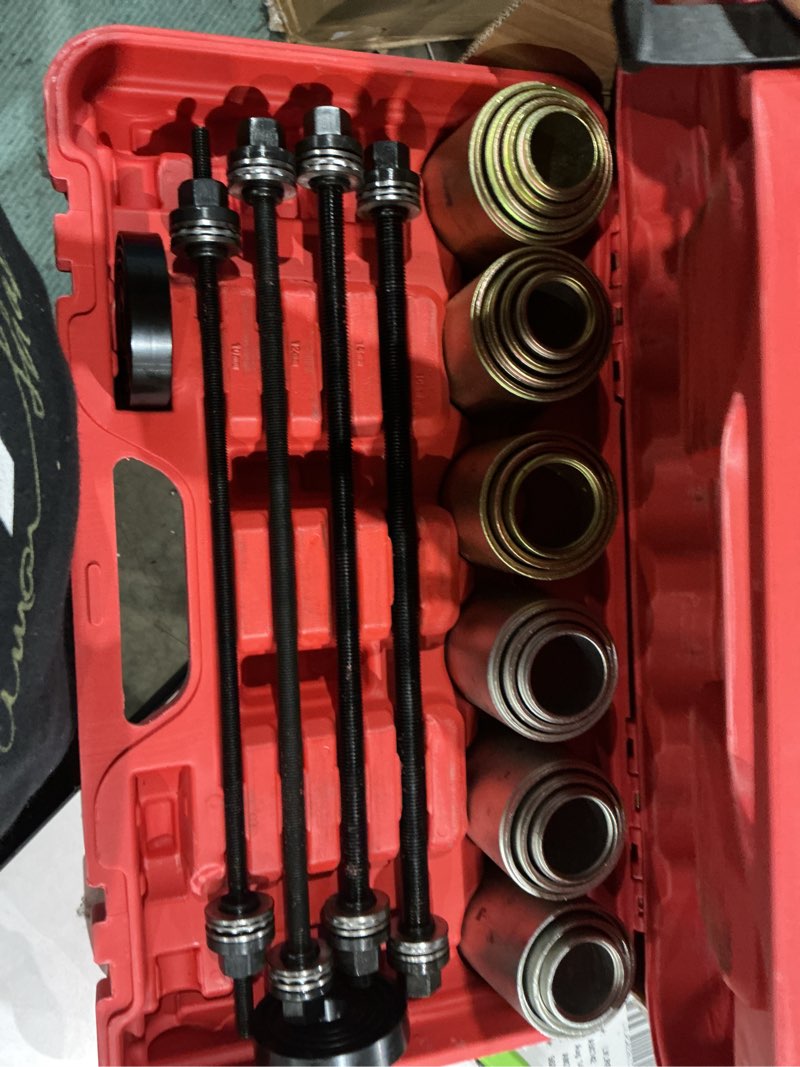 Condition photo showing As Is for dayuan universal press pull sleeve remove install bushes bearings tool kit | bearing & bush removal tool kit, fits cars lcv & hgv, drop forged steel, for bearings seals bushes, universal fit