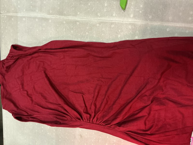 Condition photo showing Good Condition for btfbm cocktail dresses for women summer satin silk sleeveless mock neck maxi wedding guest dress fall outfits 2026 red small