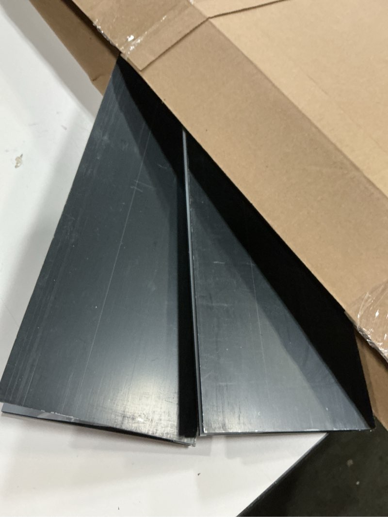 Condition photo showing As Is for Sieral Aquarium Lids Polycarbonate Canopy with LED Light 2 Pcs Set 22.95 x 11.5 x 0.12 Inch for 33/40/55 Gallon with Center Brace Aquariums Cover Fish Tank Lid with a Hook Knife, Black Black 48 x 13 Inch