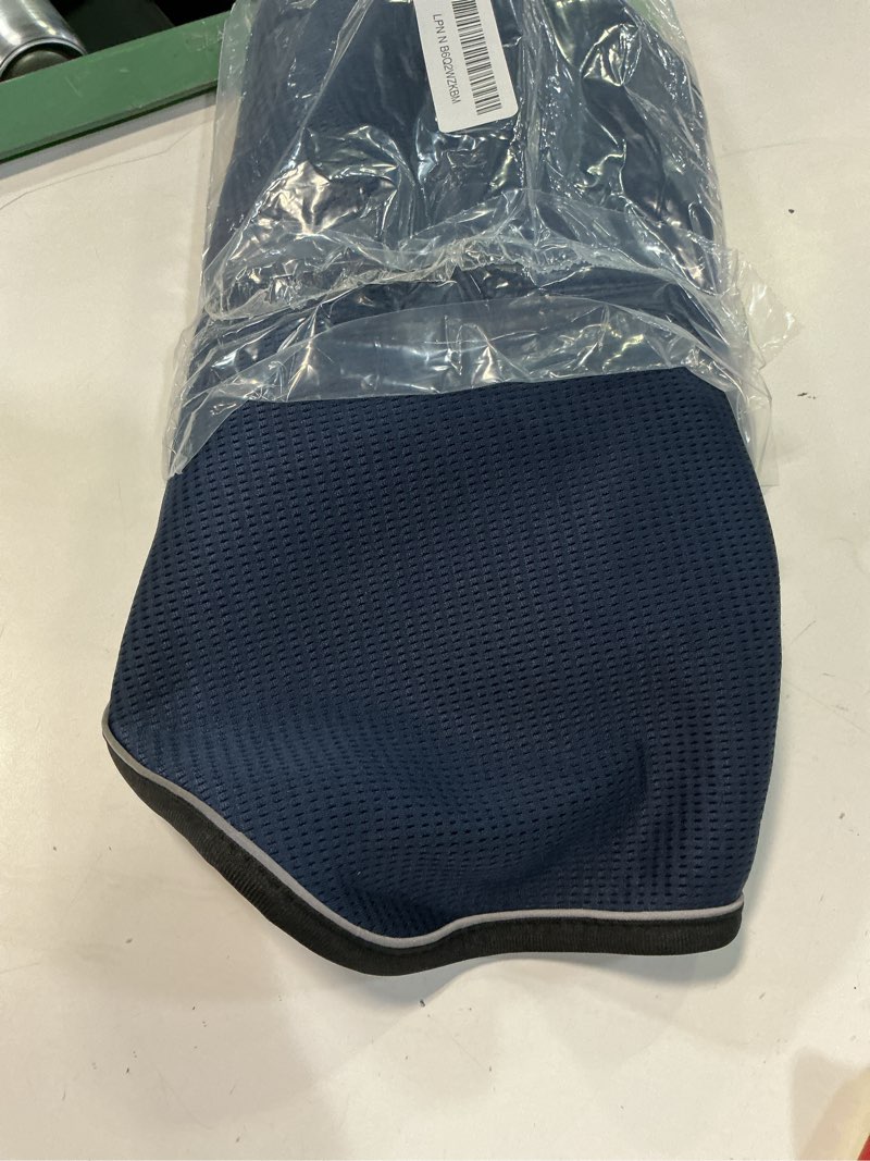Condition photo showing Good Condition for dog anxiety vest with hood, skin-friendly thunder jacket for dogs, all-in-one dog calming shirt with hood for thunder, fireworks, separation - keep pet calm without medicine, dark blue, l large dark blue