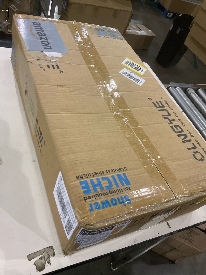 Condition photo showing New/Like New for Shower Niche No Tile Needed: Stainless Steel Double Layer - 12"x24" Recessed Wall Niches shelves for Bathroom kitchen Toilet Storage - Brushed Gold