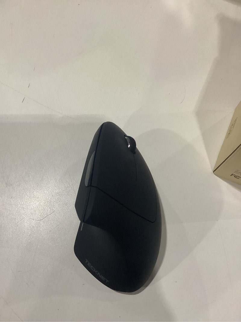 Condition photo showing New/Like New for TECKNET Ergonomic Mouse, Wireless Bluetooth Vertical Mouse, 4800 DPI Optical Tracking, 6 Adjustable DPI, Quiet Clicks, 2.4GHz with USB A Receiver, 12 Months Battery, 6 Buttons, Wide Compatibility Black