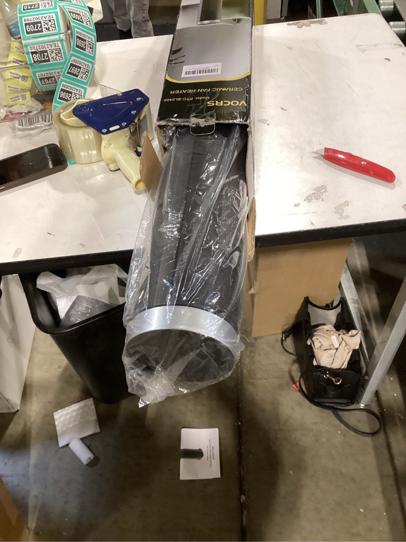 Condition photo showing Good Condition for DREO Space Heater for Large Room, 23 Inch Electric Heaters for Indoor Use, 8 Safe Protection Tower, 70° Oscillation, PTC Ceramic with Thermostat and Remote, Quiet, 12H Timer, Bedroom, Office Silver 23inch