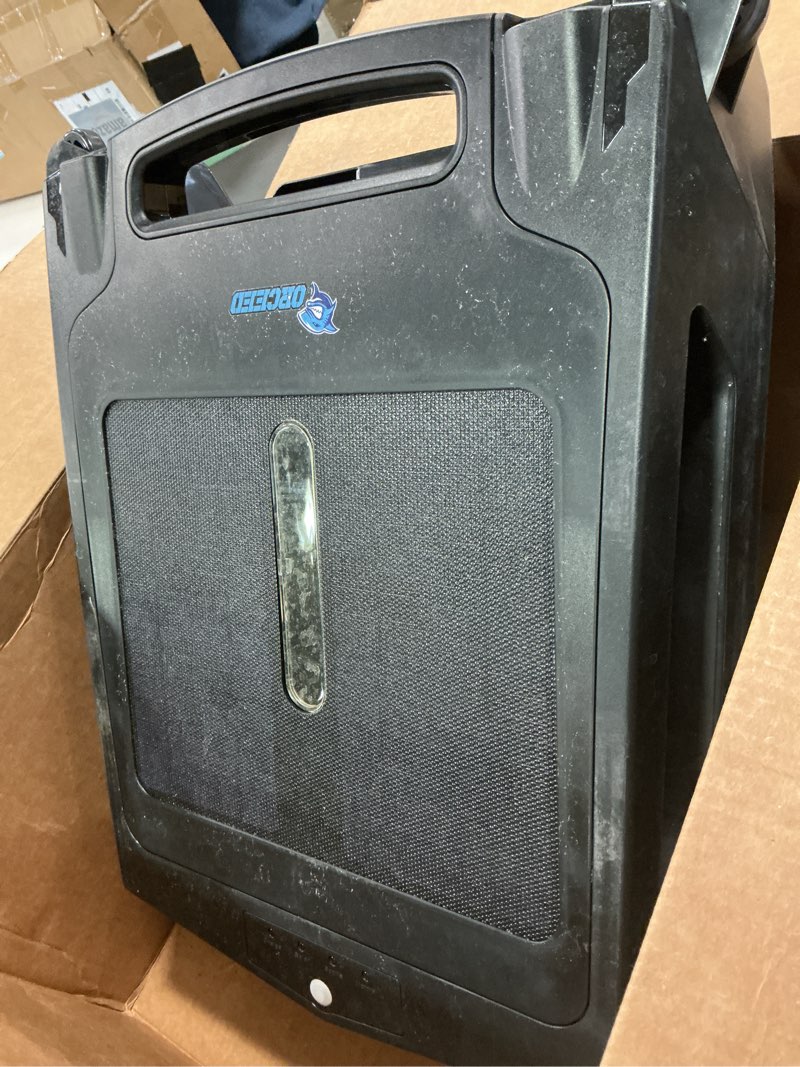 Condition photo showing As Is for Solar Powered Pool Surface Cleaning Robots, Dual Charging Mode, Two Cleaning speeds, Smart Obstacle Avoidance, Up to 1600 SQ/FT, 2500mAh