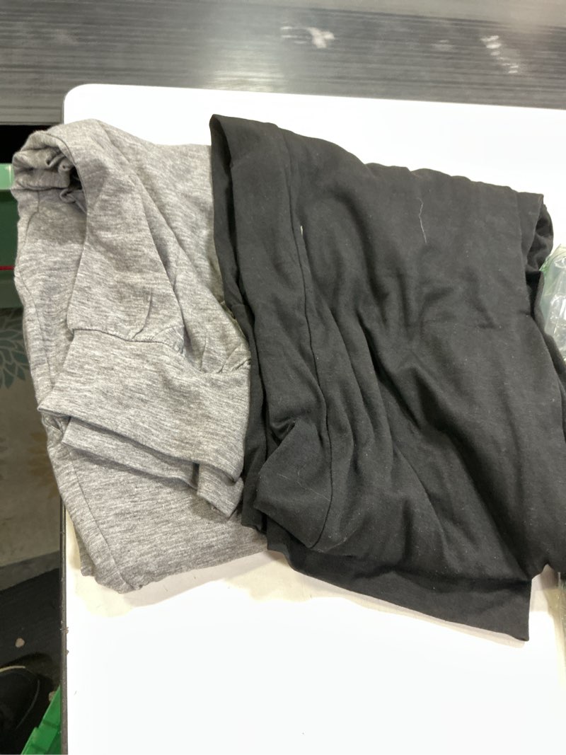 Condition photo showing Good Condition for fitglam Women's Maternity Pants Over Belly Lounge Pajamas Clothes Pregnancy Must Haves Joggers with Pockets X-Large 2pcs Black/Heather Grey