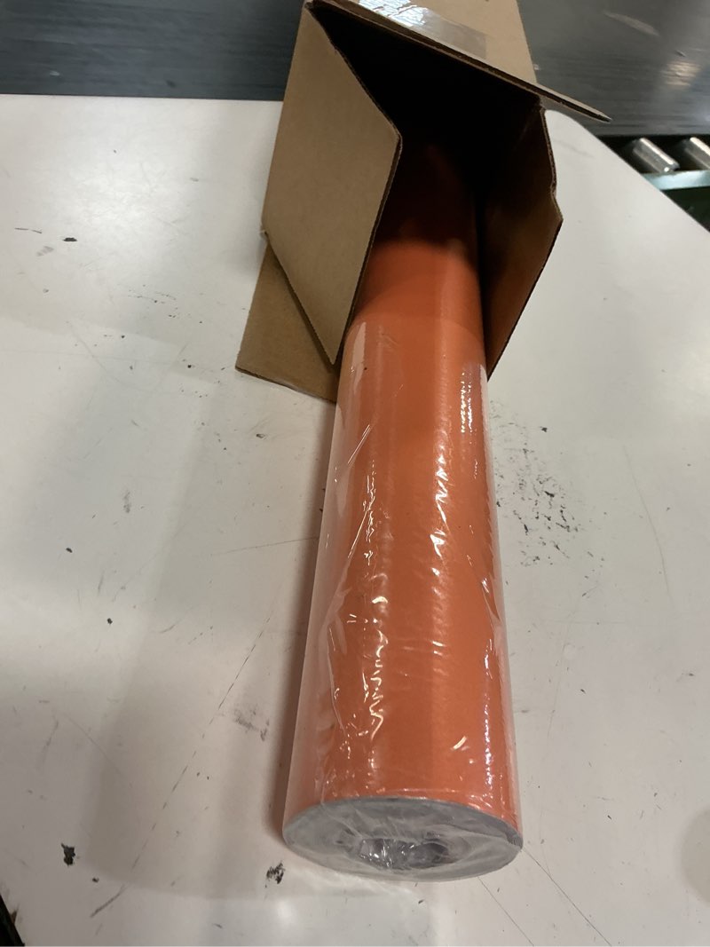 Condition photo showing Good Condition for uxcell 590" x 23.6" orange wallpaper, peel and stick wallpaper, orange contact paper solid color vinyl self-adhesive wall paper decorative for wall covering
