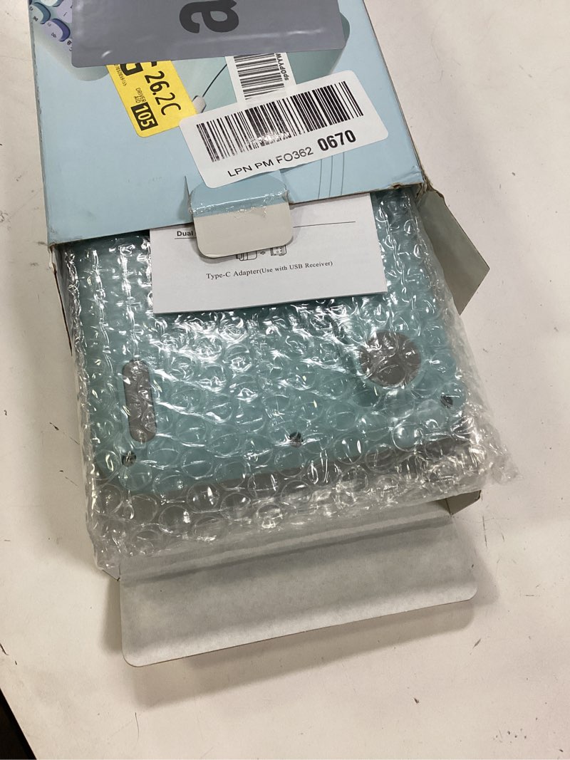 Condition photo showing Good Condition for Wireless Keyboard and Mouse Combo, Colorful Ergonomic Full Size Retro Low-Noise Keyboard with Cute keycaps, Compatible with Windows, PC, Perfer for Home and Office Keyboards (Blue) Serene Blue