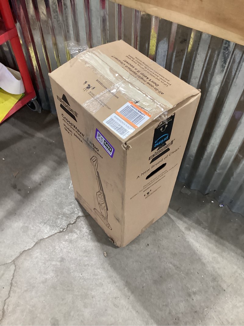 Condition photo showing New/Like New for bissell crosswave turbo vacuum mop all in one wet and dry vac combo hard floor & area rug cleaner, 3888a
