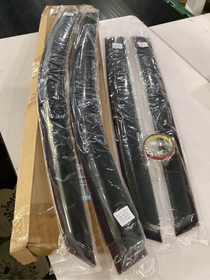 Condition photo showing Good Condition for 4pcs rain guards fit for 2013-2018 toyota rav4 le xle se, tape-on outside mount window visors, smoke side window deflector, vent shade shield, 2013 2014 2015 2016 2017 2018, exterior car accessories for 2013-2018 rav4