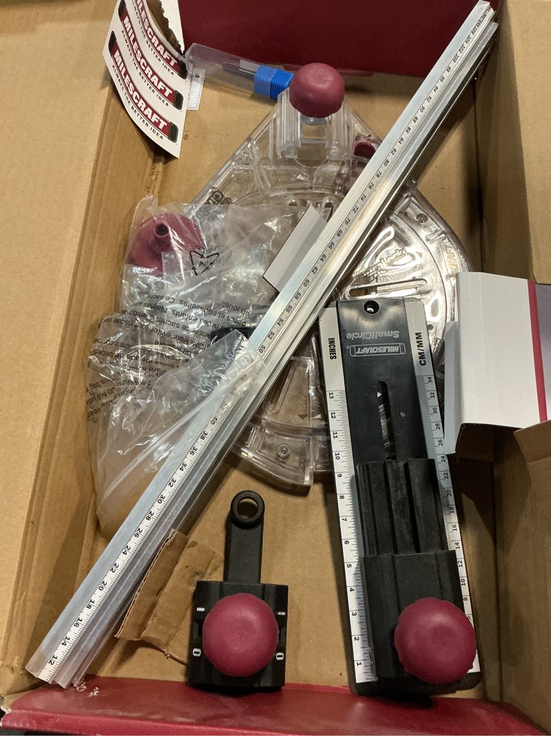 Condition photo showing As Is for milescraft circle jig for routers
