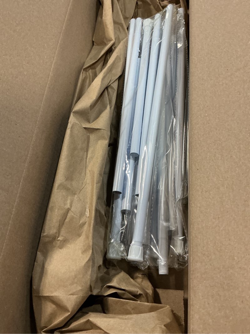 Condition photo showing Good Condition for AIZESI 6PCS Tension Curtain Rod 28 to 48 Inch White No Drilling Adjustable Spring Curtain Rods for Window, Doorway, Closet, Bathroom, Kitchen White 6Pcs 28 to 48 Inches