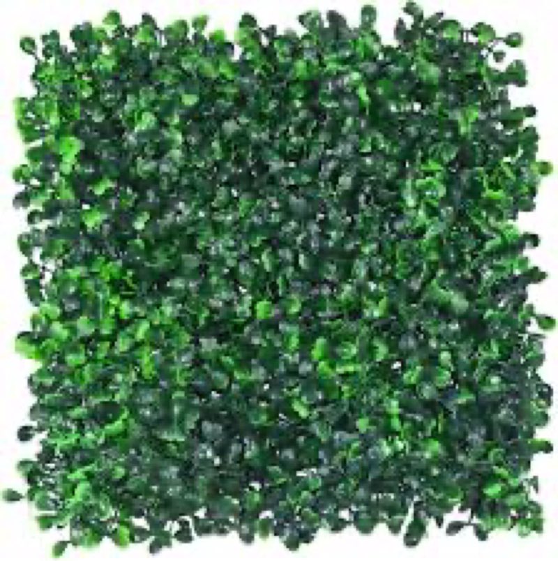 10in x 10in Grass Wall Panels Boxwood Panels UV-Proof Greenery Wall Panels Green Wall Backdrop Indoor Outdoor Decor (12 pcs)