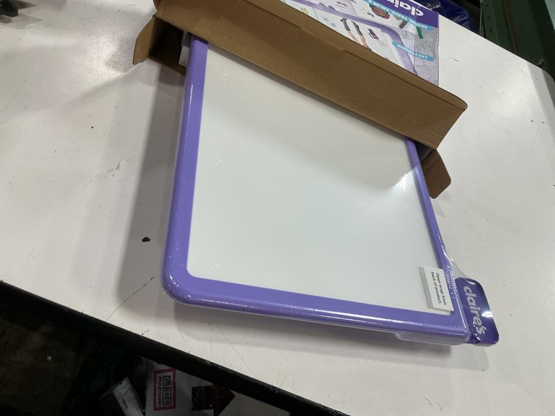 Condition photo showing New/Like New for claire’s light-up fashion designer led tracing tablet - 330-piece arts & crafts kit| fashion templates, stickers, colored pencils & paper| kids coloring & drawing board activity| girls toy gift|age 8+