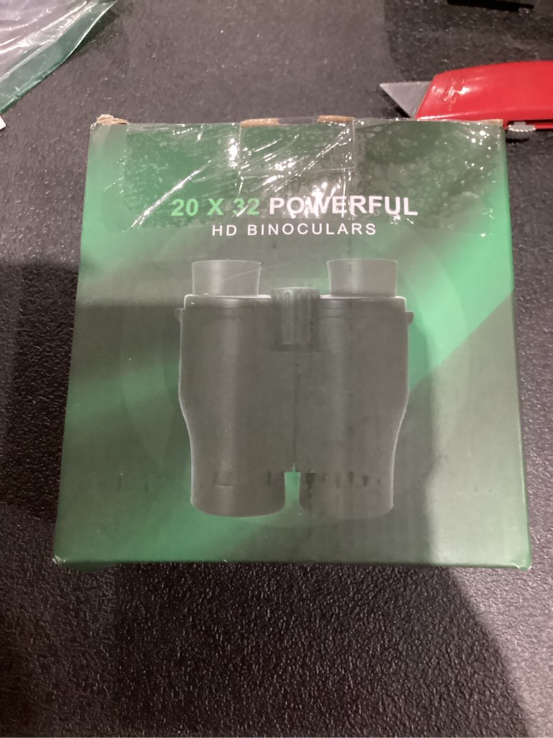 Condition photo showing As Is for Compact Binoculars for Adults High Powered - OPAITA 20x32 Small Binoculars for Adults Kids with Low Light Vision for Hunting Cruise Ship Travel Concert Hiking A.Black