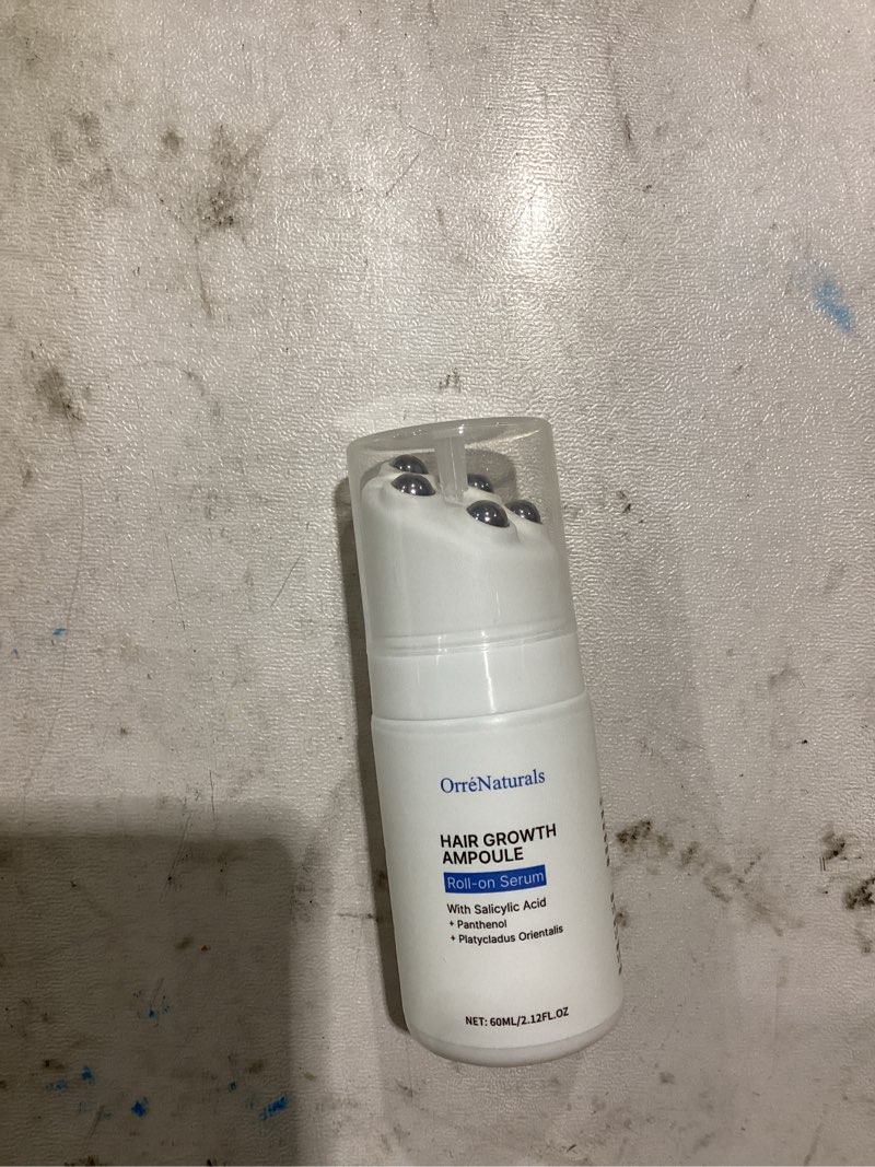 Condition photo showing Good Condition for orrenaturals hair revival ampoule, hair growth serum roll on with salicylic acid, hydrating & strengthening care for thicker, stronger and fuller hair (1)