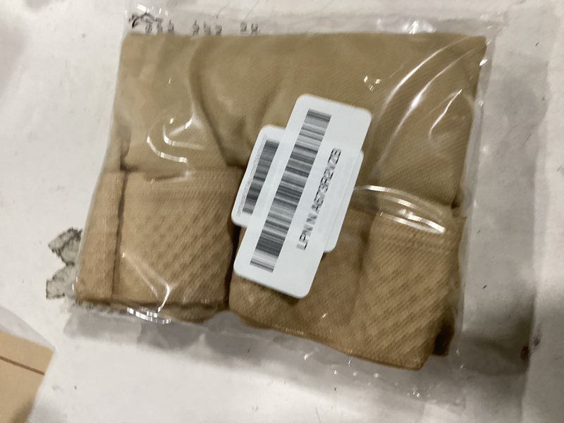 Condition photo showing Good Condition for Amazon Basic Care Medical Compression Stockings for Circulation, Varicose Veins, Swelling, Edema, 20-30 mmHg Support, Women & Men Thigh Length Hose, Open Toe, Breathable, Beige, Large (Previously NuVein)