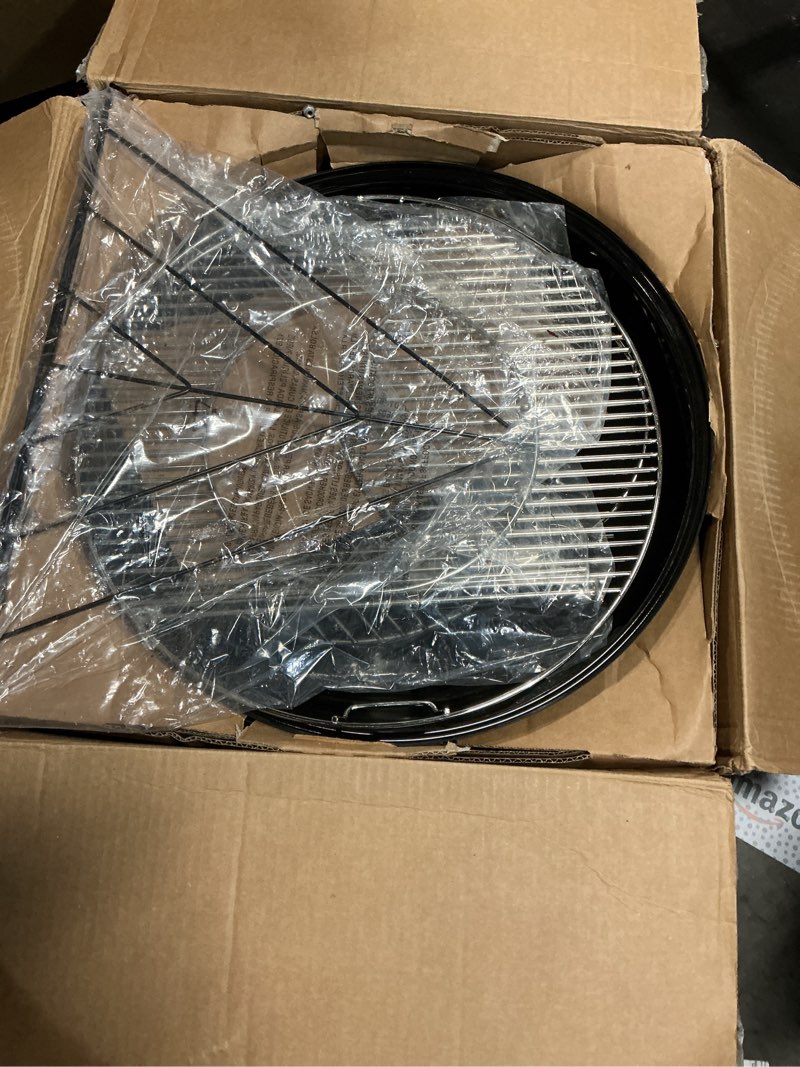 Condition photo showing Good Condition for weber master-touch charcoal grill, 22-inch, slate blue – premium outdoor bbq grill with tuck-away lid holder & one?touch™ cleaning system, porcelain?enameled kettle slate blue grill only