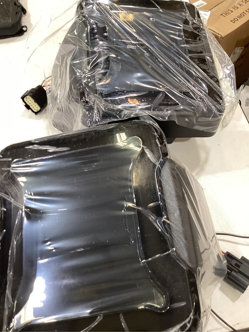Condition photo showing Good Condition for audexen led tail lights compatible with jeep wrangler jk jku 2007-2018, unique c shaped design smoked lens, 20w reverse lights, built-in emc, dot compliant, 2 pcs