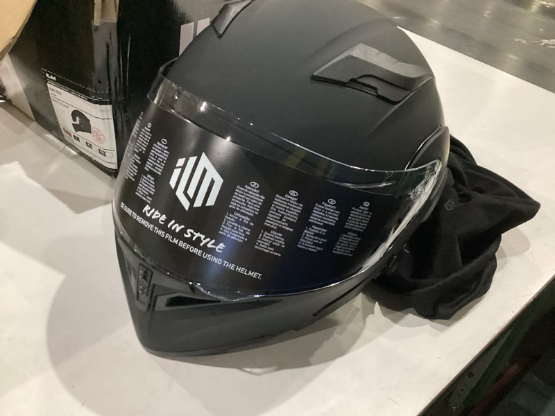 Condition photo showing Good Condition for ilm bluetooth motorcycle helmet modular flip up full face dual visor mp3 intercom fm radio dot approved model 902bt(matte black, m)