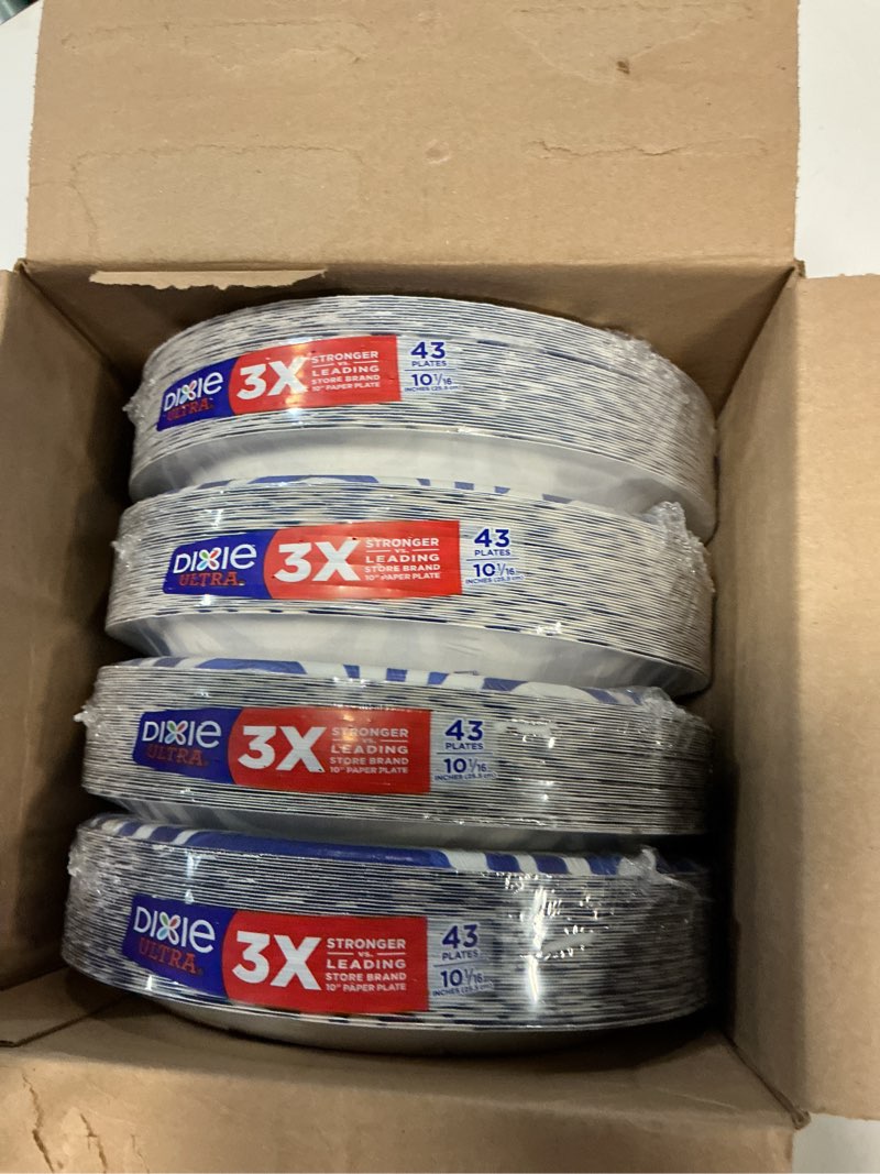 Condition photo showing New/Like New for ultra 4 in. disposable paper plates 43 count
