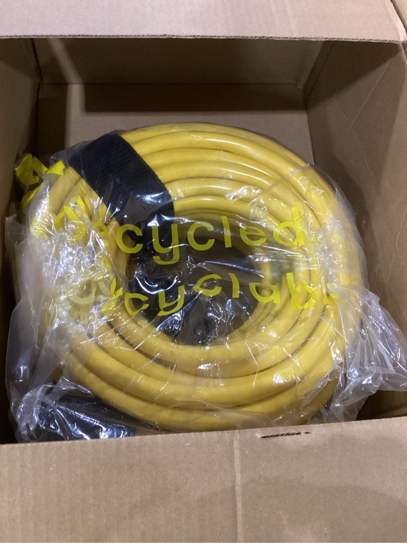 Condition photo showing Good Condition for powgrn 30 amp generator extension cord (75 feet) 4-prong 125/250v, nema l14-30p/l14-30r,10 gauge stw locking power cord for transfer switch, portable generators,yellow 75ft generator cable 75ft yellow