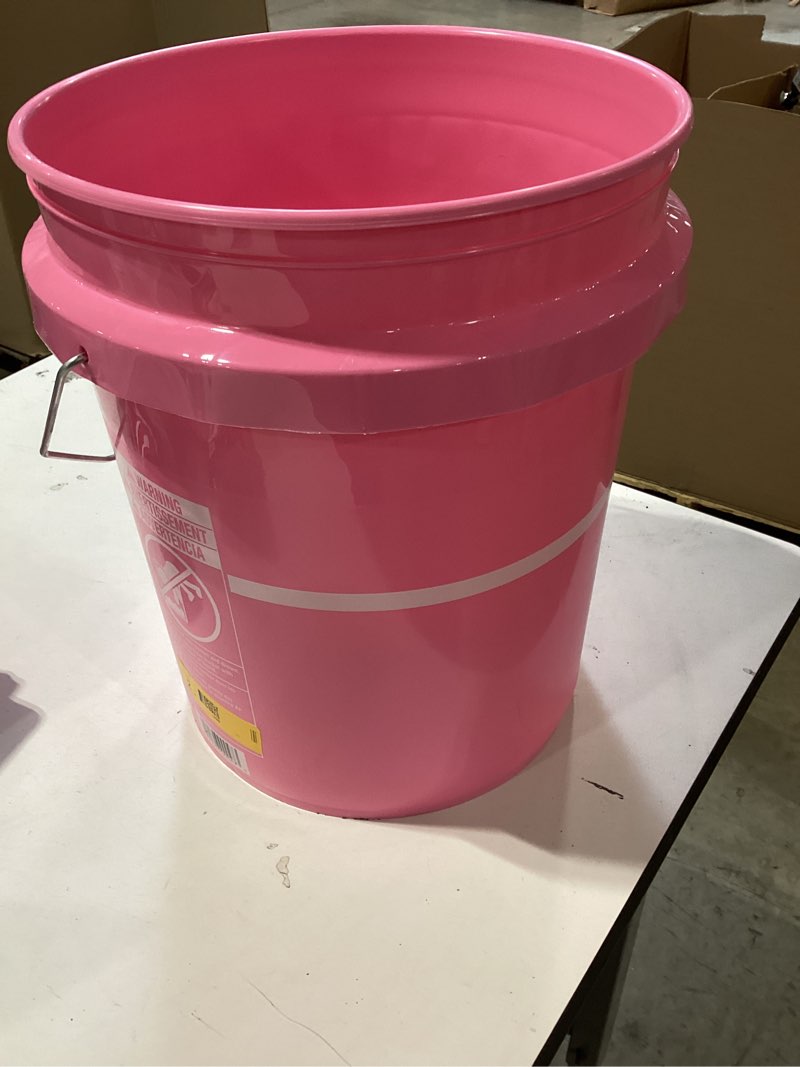 project source pink 5-gallon plastic pink general bucket