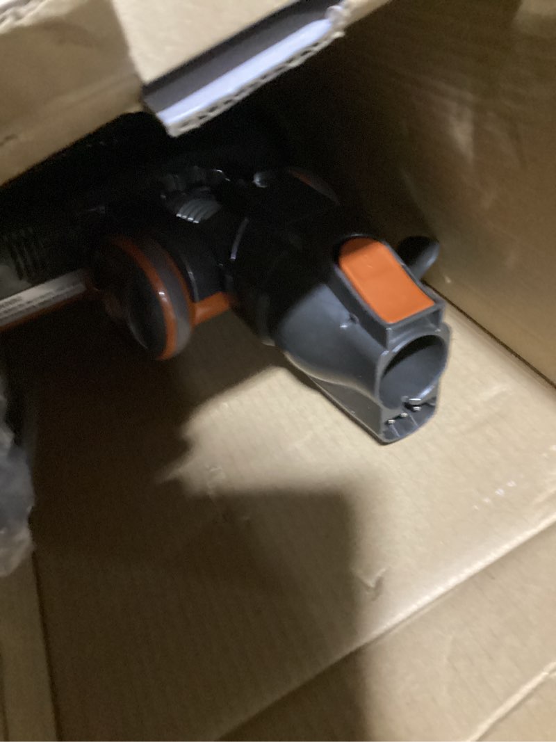 Condition photo showing Good Condition for shark hv302 rocket pet corded stick vacuum, lightweight with swivel steering for carpets & hard floors, converts to hand vacuum, includes crevice tool, pet multi-tool & precision duster, orange