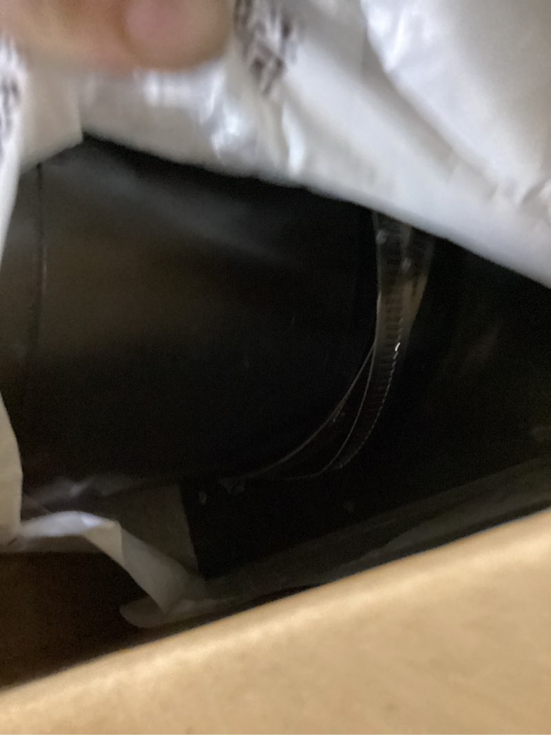 Condition photo showing Good Condition for 6 inch hooded wall vent cover with screen and damper galvanized steel exhaust vent for kitchen range hood hvac dryer, black 6 inch black