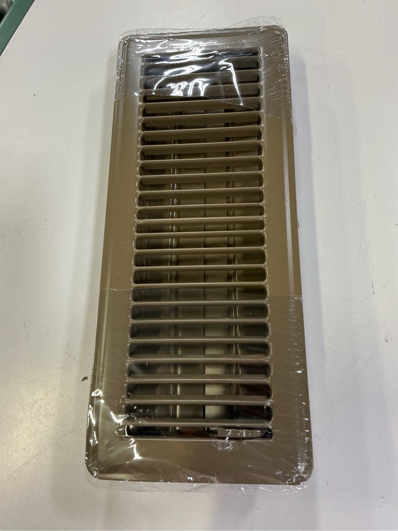 Condition photo showing Good Condition for howeall 2" x 10" floor register - heavy duty steel walkable floor vents - easy adjust air supply lever - vent covers for home (brown)