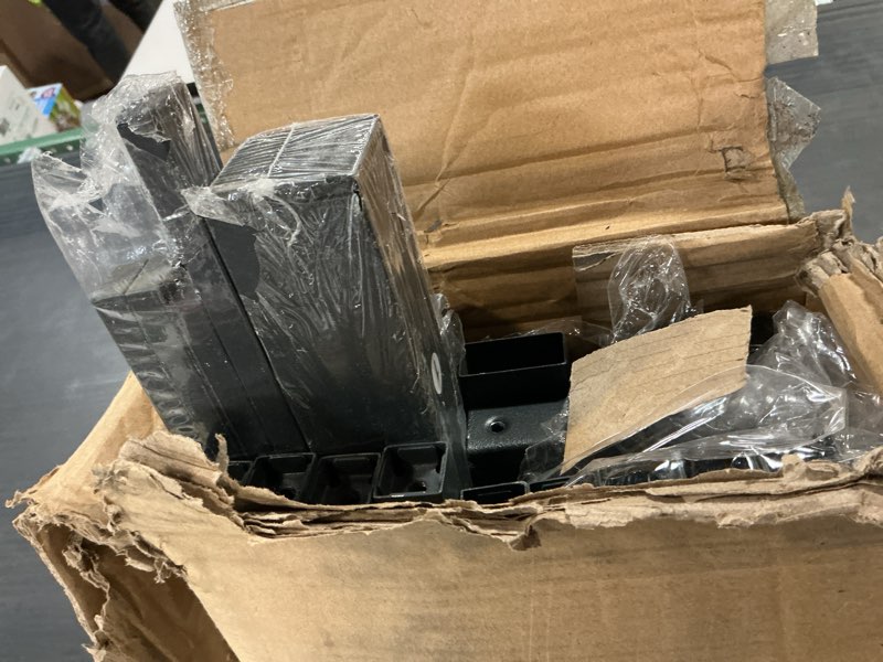 Condition photo showing As Is for full size bed frame with headboard and footboard,black metal platform bed frames with led lights and usb charging station,heavy duty metal slats,no box spring needed,sturdy&noise free
